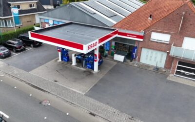 Luifel en plat dak vernieuwd bij Autobedrijf D&B in Gullegem